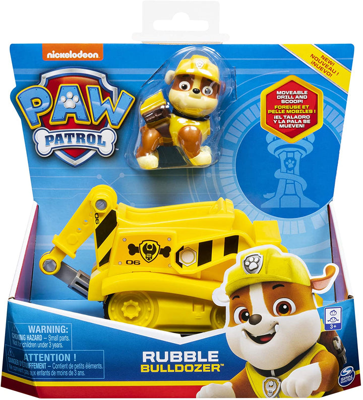 Paw Patrol 6054435 Rubble Bulldozer-voertuig met verzamelfiguur