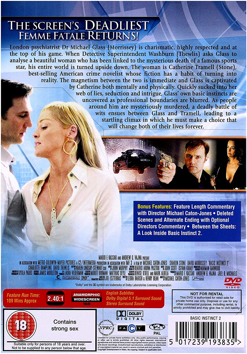 Basic Instinct 2 (versione integrale) [DVD]