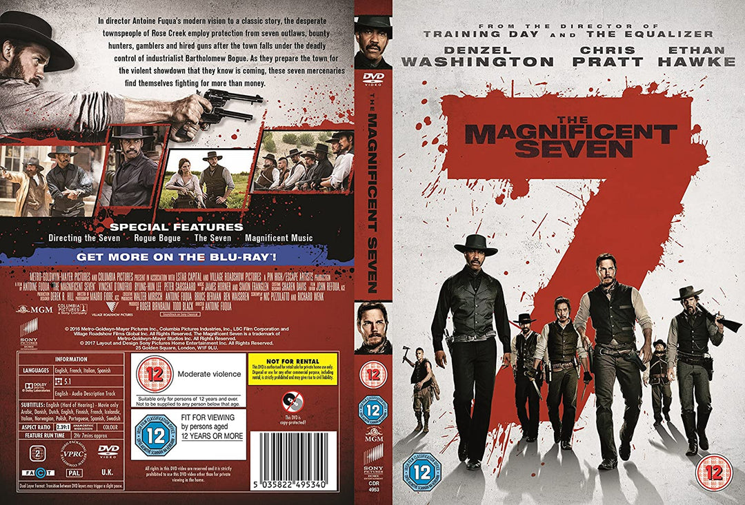 I magnifici sette [DVD] [2016]