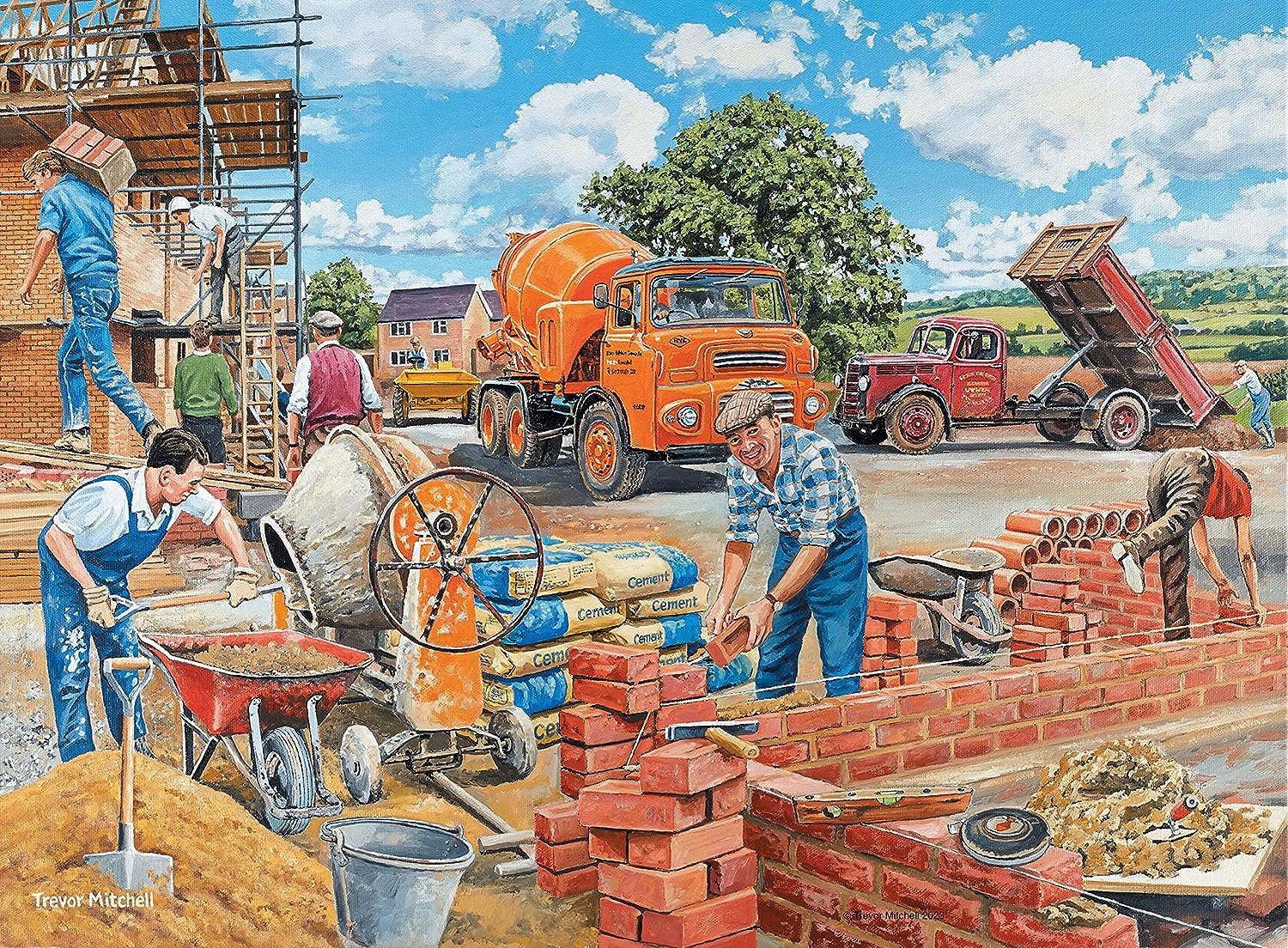 Ravensburger Happy Collection No.6 Nostalgic Work Day Memories 4x 500 Piece Jigsaw Puzzle 4