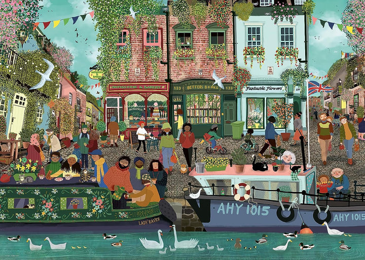 Ravensburger 17554 Riverside Town 1000 Piece Jigsaw Puzzle for Adults and Kids