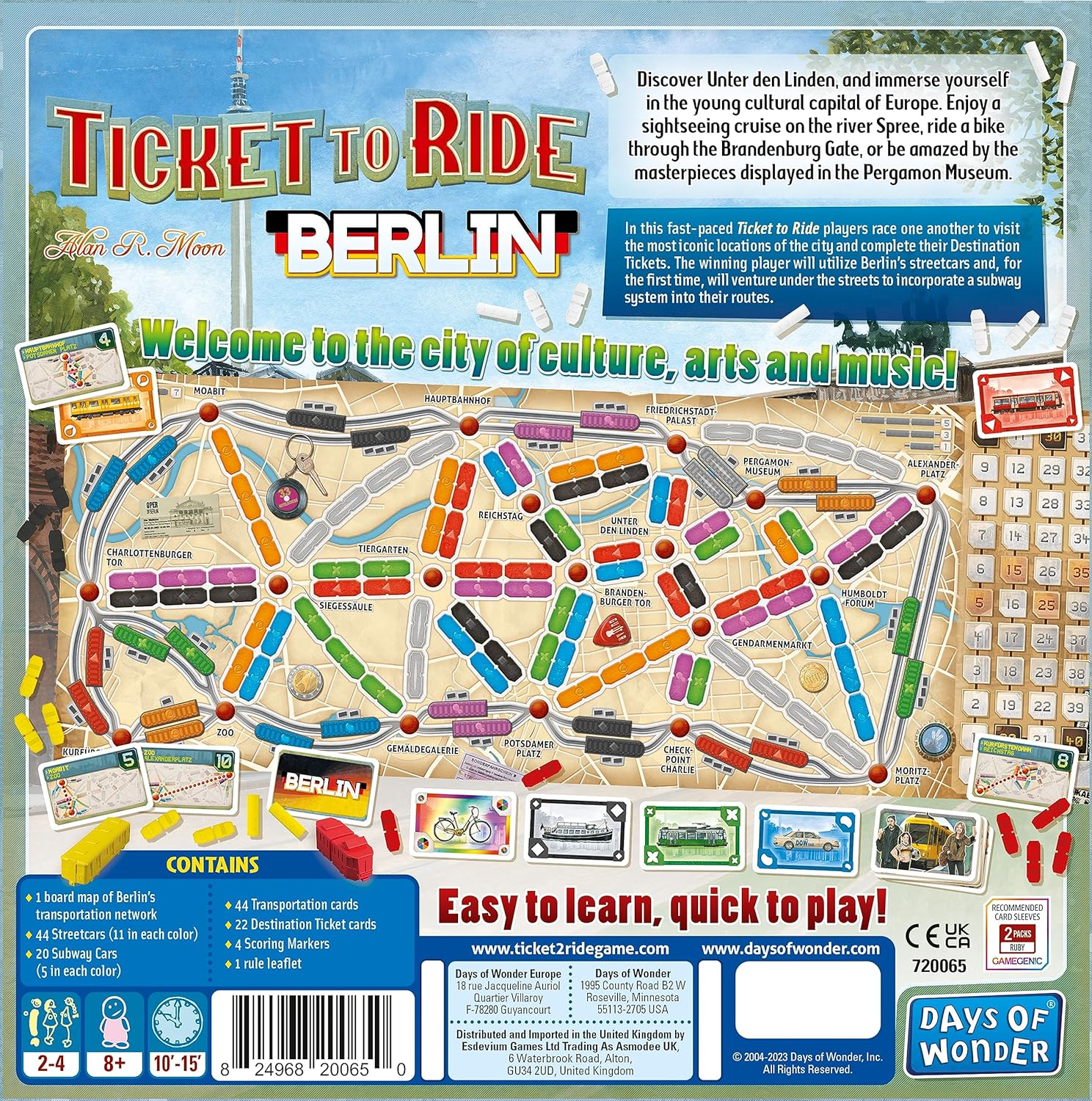 Days of Wonder Ticket to Ride Berlin Board Game