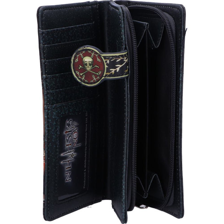 Nemesis Now B4863P9 Absinthe Embossed Purse Lisa Parker 18.5cm, PU, Black