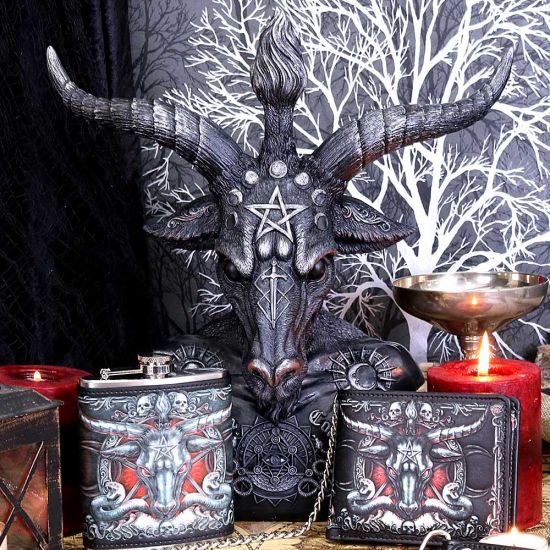 Nemesis Now Celestial Black and Silver Baphomet Bust - Resin Sculpture