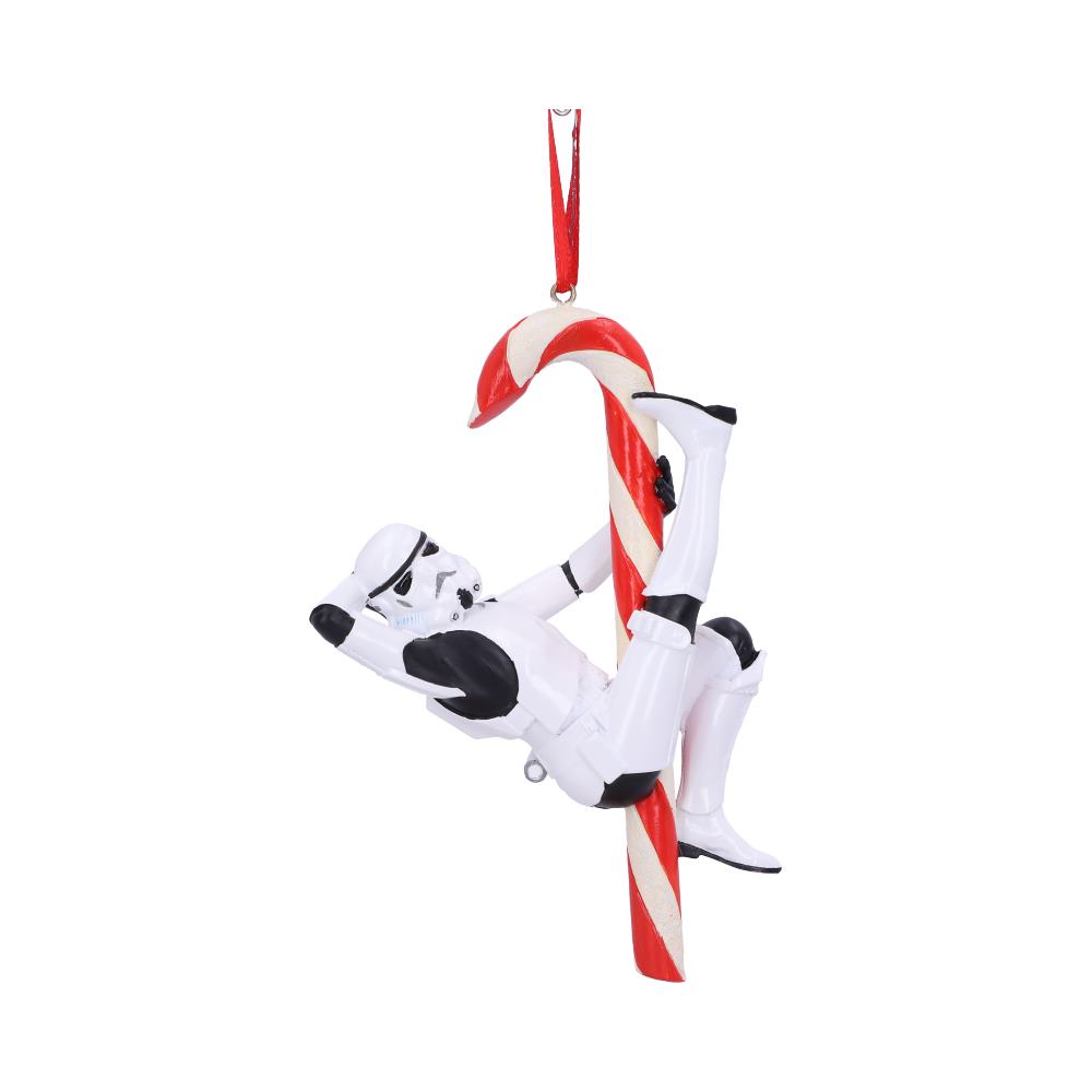 Nemesis Now Stormtrooper Candy Cane Hanging Ornament in Red and White Resin 4