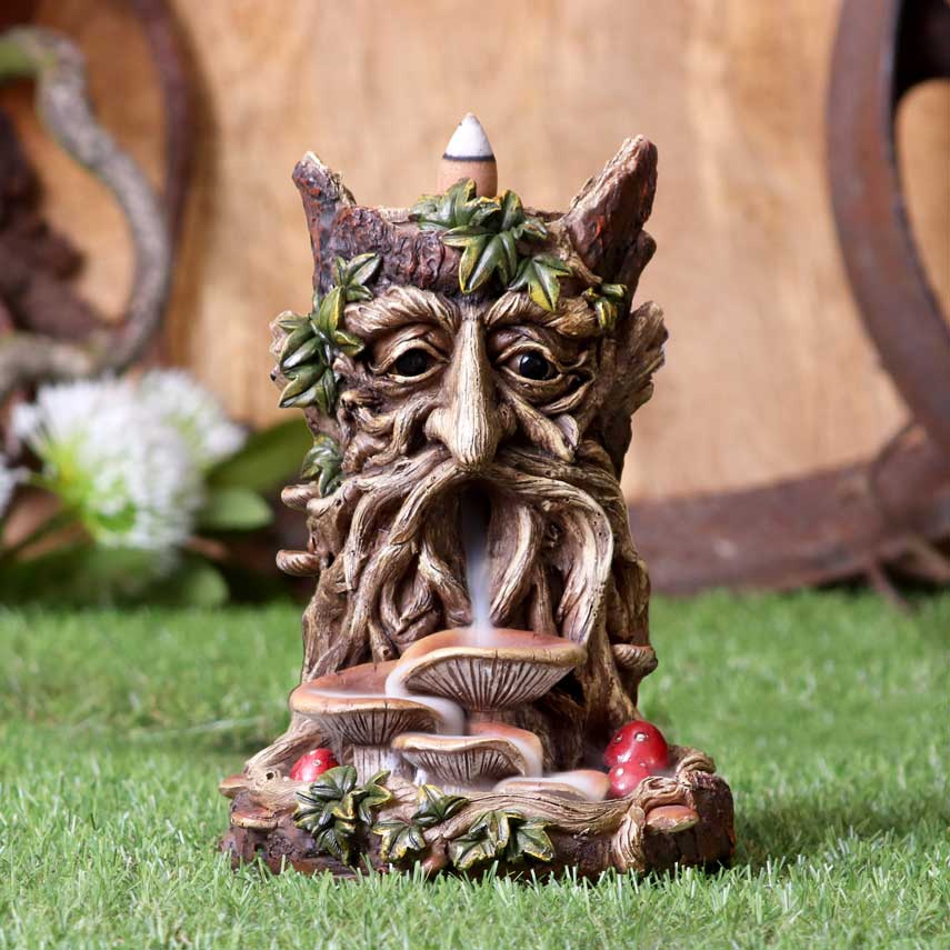 Nemesis Now Wisest Dryad Tree Spirit Green Man Backflow Incense Burner