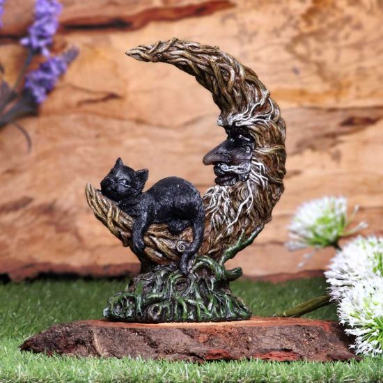 Nemesis Now Wiccan Witch's Familiar Crescent Moon Figurine (U5761U1)